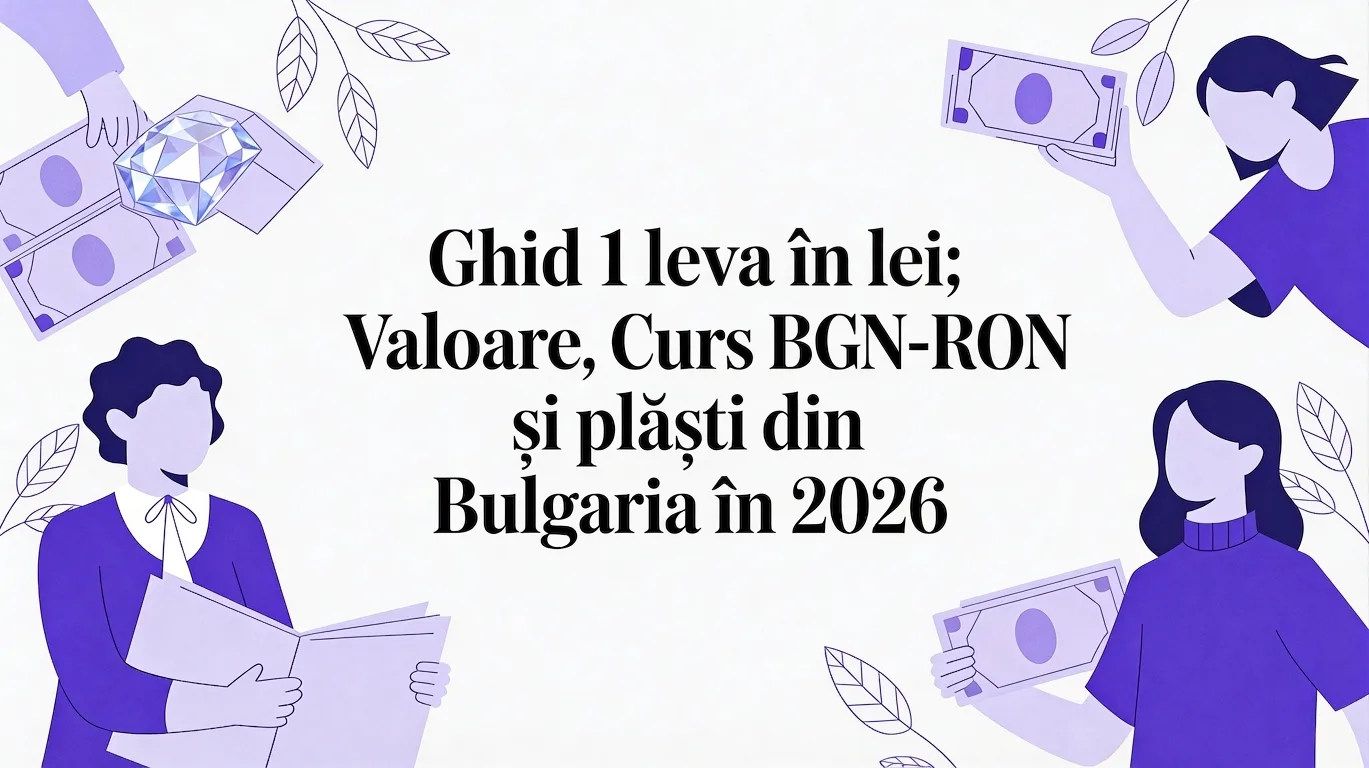 1 Leva în Lei: Cum Încasezi Bani din Bulgaria Azi, Fără Complicații