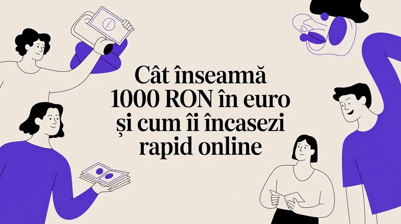 Cât înseamnă 1000 RON în EURO și cum îi transformi azi în venit real
