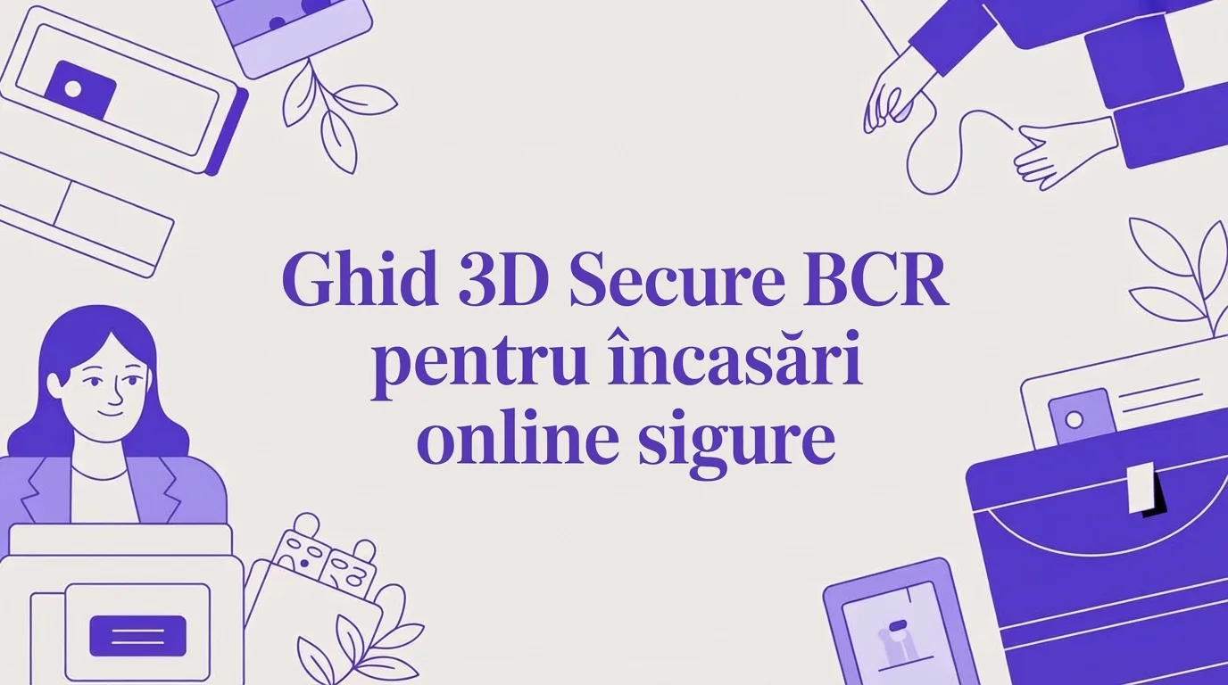 Ghid 3D Secure BCR pentru a încasa online rapid și sigur