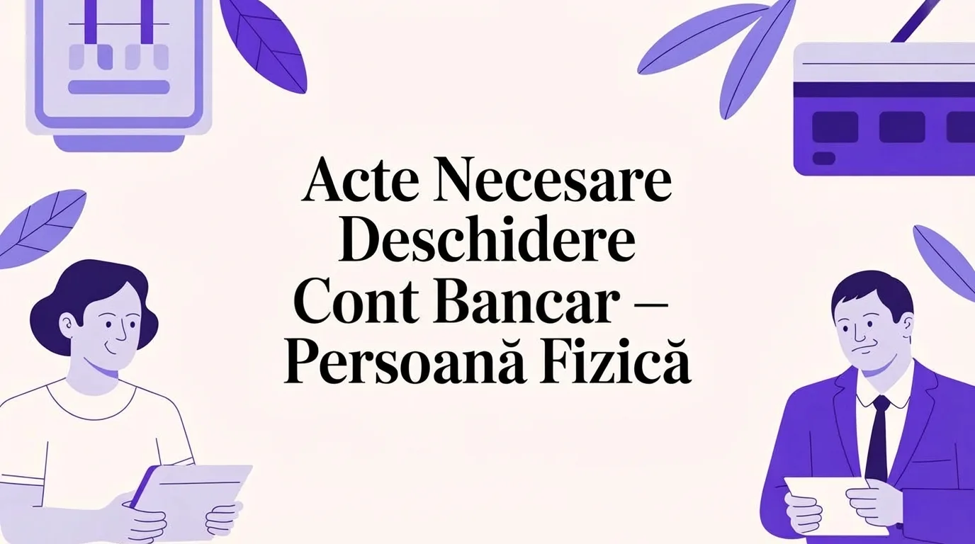 Transformă-ți talentul în bani: Acte necesare pentru deschiderea unui cont bancar ca persoană fizică