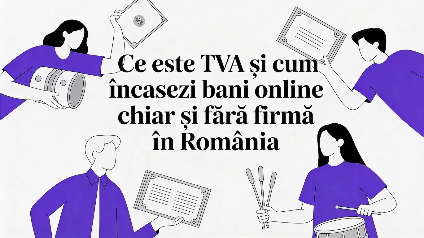 Ce este TVA și cum încasezi bani online chiar și fără firmă în România