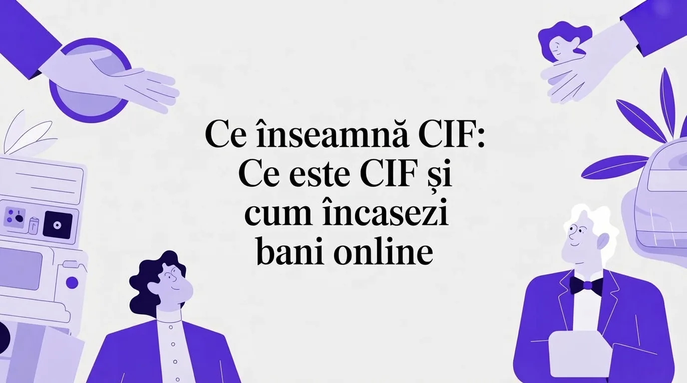 Ce înseamnă CIF: Cheia ta pentru a încasa bani online chiar de azi