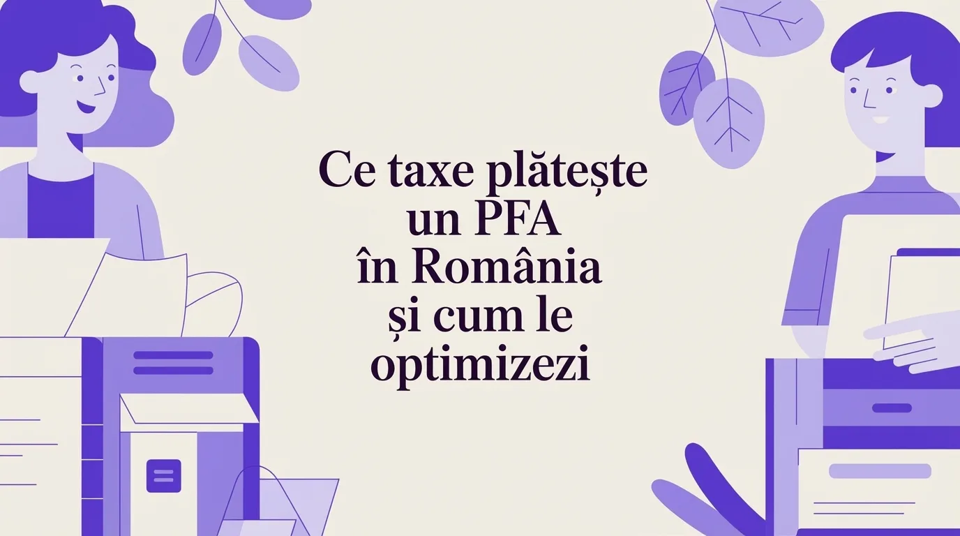 Ce taxe plătește un PFA în România și cum să începi să încasezi azi