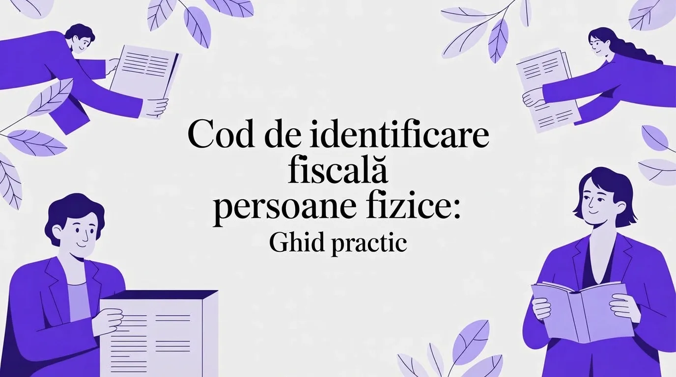 Cod de identificare fiscala persoane fizice: cheia ta spre încasări rapide