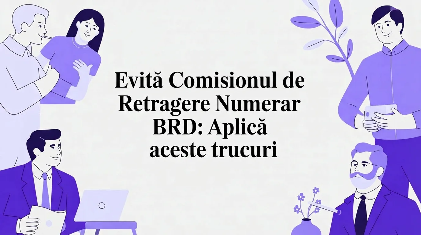 Scapă de comision retragere numerar BRD și încasează bani azi