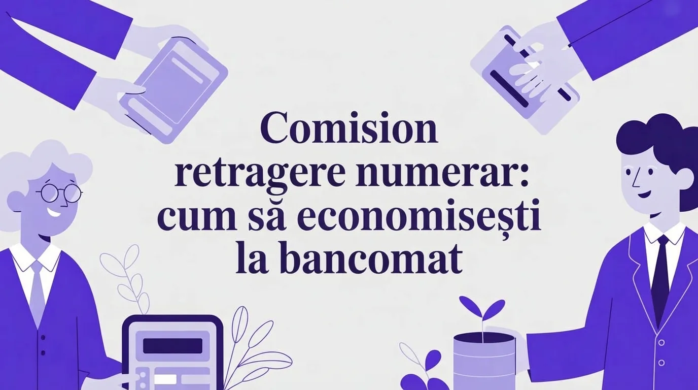comision retragere numerar: cum transformi fiecare leu economisit într-un venit