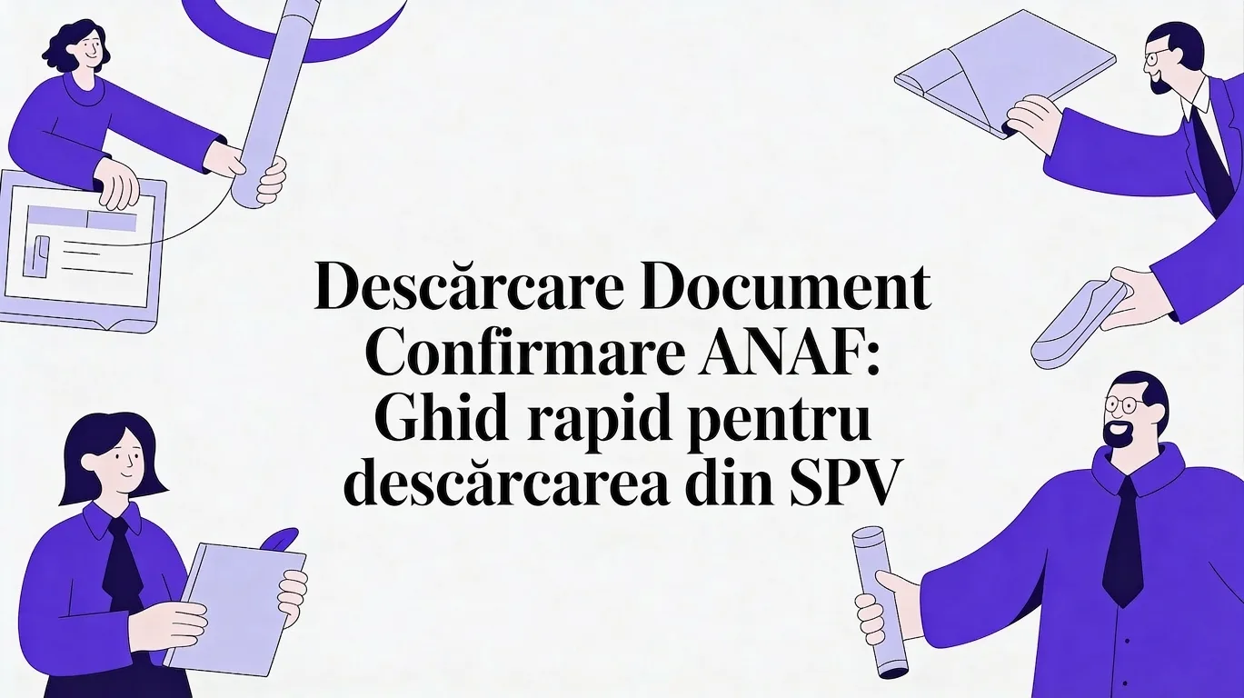 Descarcare document confirmare anaf: Ghidul tău pentru a încasa online, chiar de azi