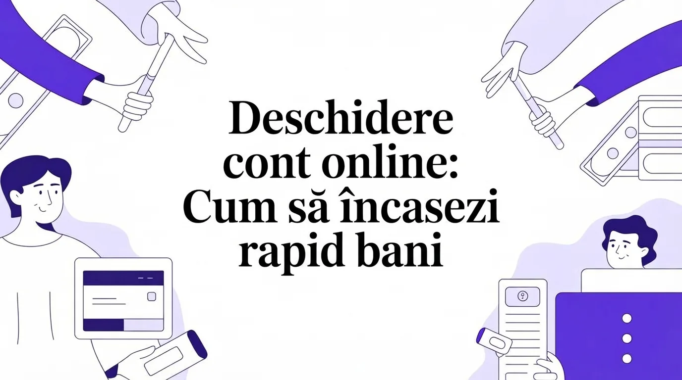 Deschidere cont online: Cum să încasezi primii bani chiar azi