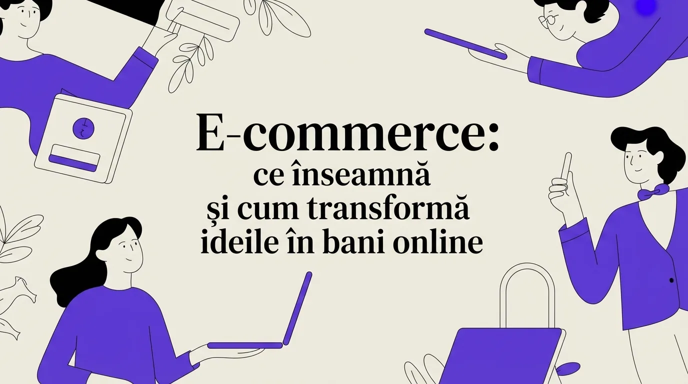 E commerce ce inseamna: Ghidul tău rapid pentru a transforma ideile în bani, chiar de azi
