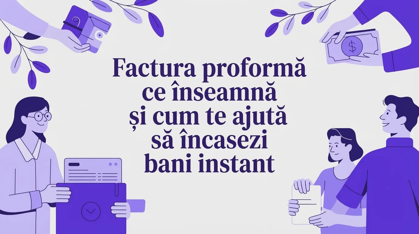 Factura proforma ce inseamna și cum te ajută să încasezi bani instant