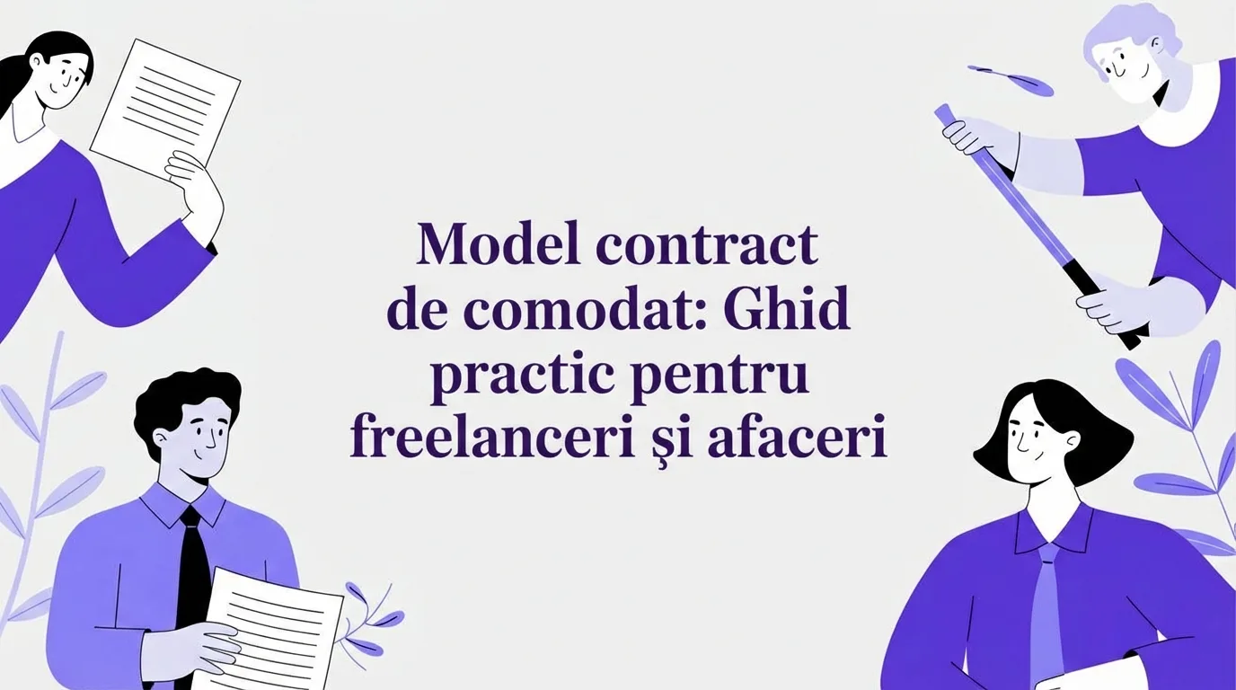 Model contract de comodat: Cum îți lansezi afacerea fără costuri de chirie