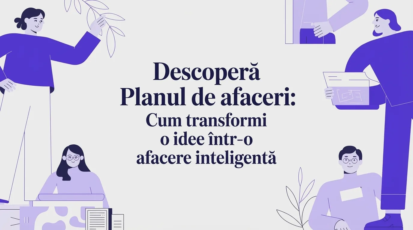 Descoperă planul de afaceri: cum transformi ideea în venit, azi
