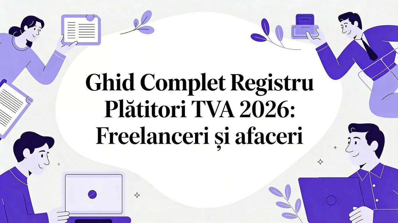 Ghid complet registru platitori tva 2026: Freelanceri și afaceri