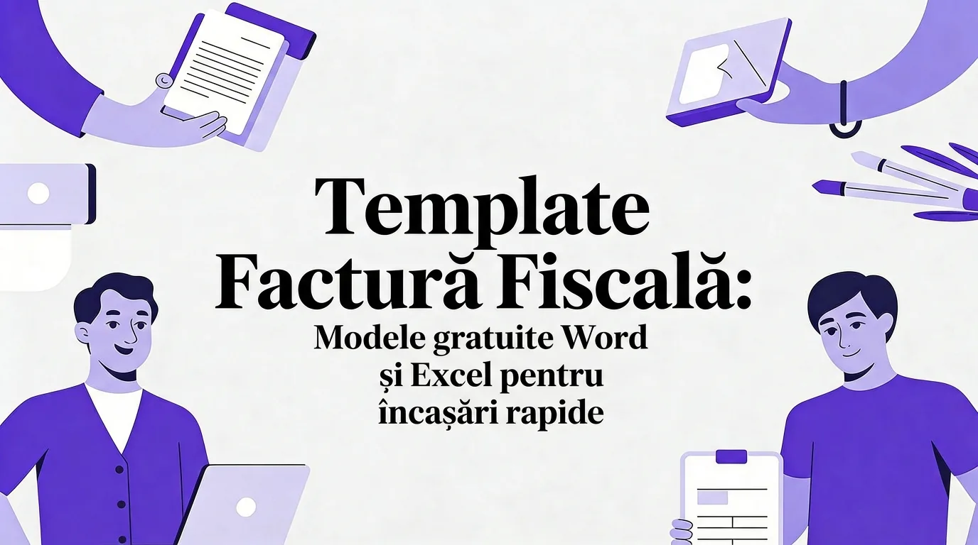 Template factură fiscală: Modele gratuite pentru a încasa banii chiar azi