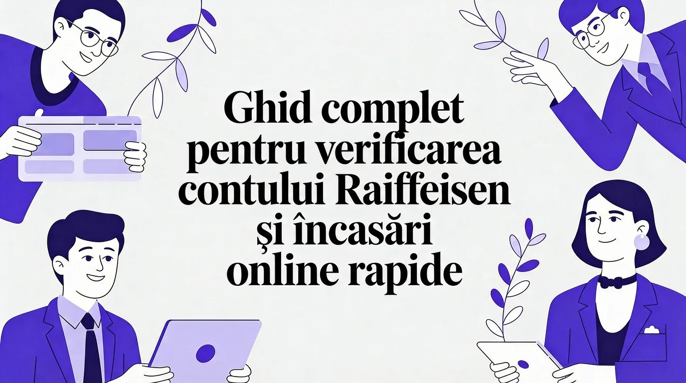 Ghid complet pentru verificare cont Raiffeisen și încasări online rapide